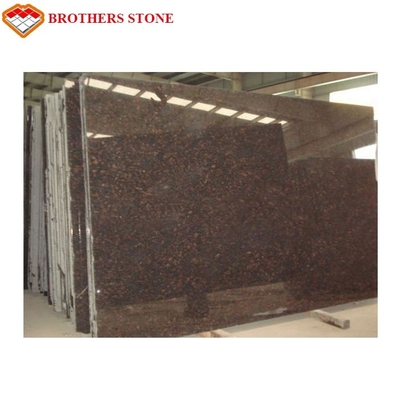 Der Granit-Fliesen-polierten Oberfläche Naturstein-Tans Brown Stärke des Ende17mm-200mm