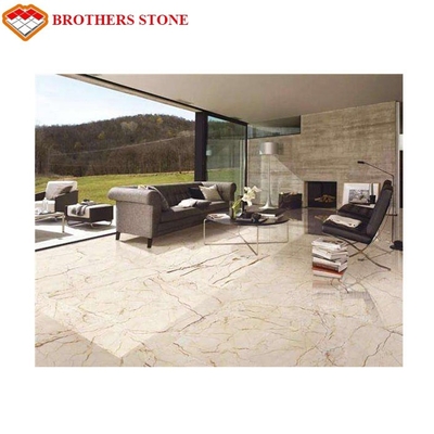 Sofitel-Goldcreme-Block Bookmatch-Marmor-Stein-Fliese mit 0,25% Wasseraufnahme