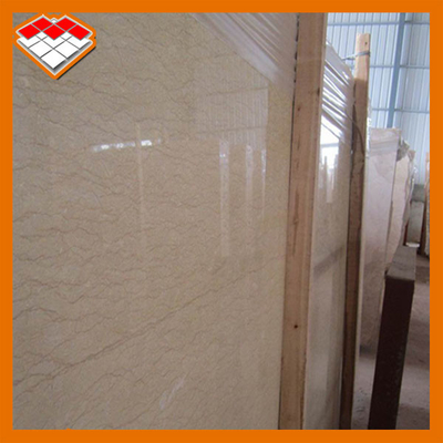 Goldene Adern beige Marmorsteinplatte, Marmorart-Badezimmer-Fliesen
