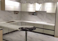 Weiße Quarz-Küche Worktops, Quarz-Steincountertops kundengebundene Größe