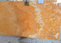 Moderne Entwurfs-Honig-Onyx-Platte, orange Onyx-Marmor für Fernsehhintergrund