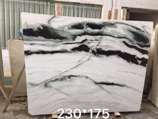 Abgezogene exotische starke 3cm 30x120cm Panda White Marble Tile