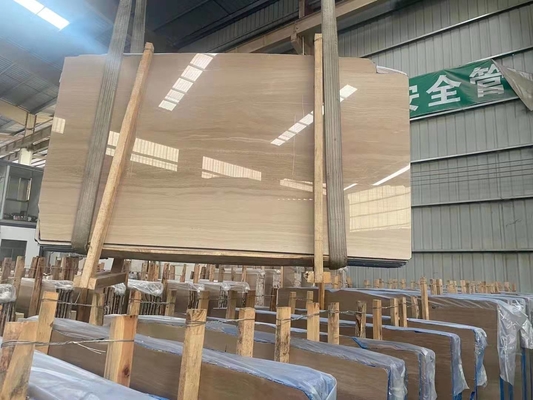 Bookmatch gelber Marmor Mulge Earl Royal Wood Grain für Treppen-Fliesen