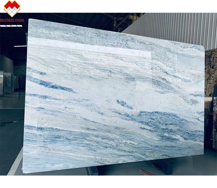 FOB Handel Hintergrundbeleuchtung Blaue Roma Quarzit Platte Ideal für die Eitelkeit Schreibtisch in Brasilien