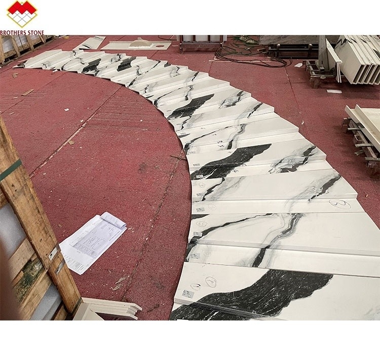 Innenwaschbecken Komponente Schiebefeste Sintersteinspirale Treppe mit Matt/Honed Finish