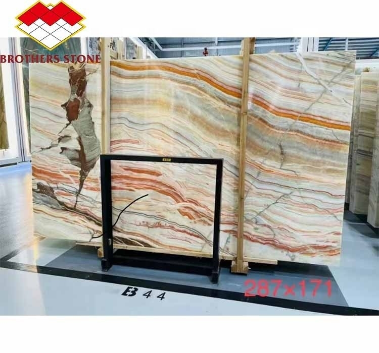 Gemachte Onyx-Marmorsteinscheiben perfekt für Wohnkleidung und Wohnzimmertisch