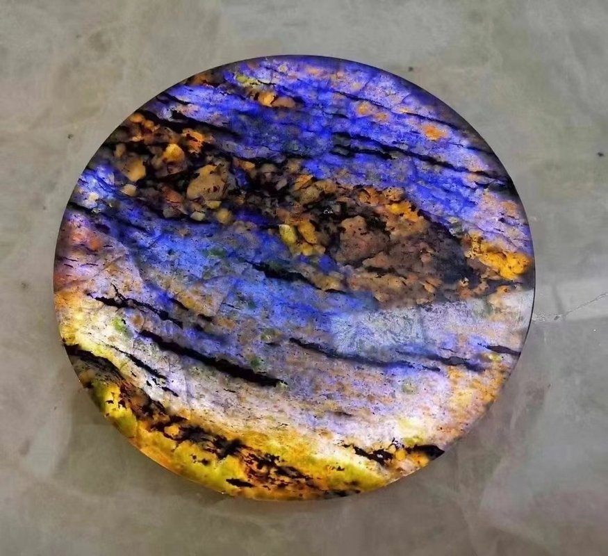 Modernes Design Teetasse Tischgeschirr mit Lumi Stone Onyx Mat Hintergrundbeleuchtung Onyx Marmor-Coasters