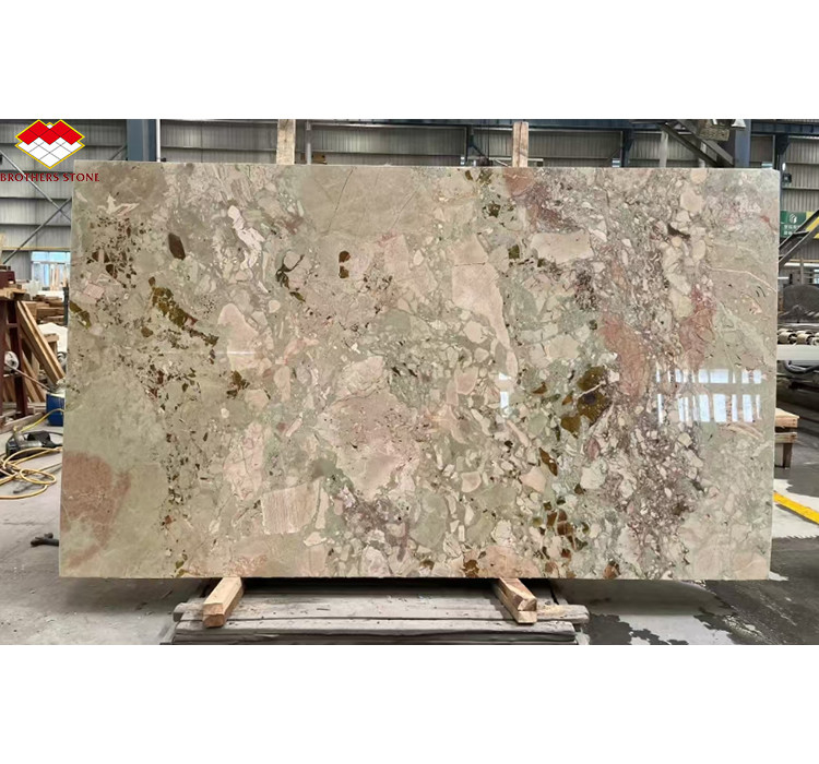 Moderne Hotelgestaltung Polster Monet Garten Marmor Große Platte für Badezimmer Vanity Waschbecken