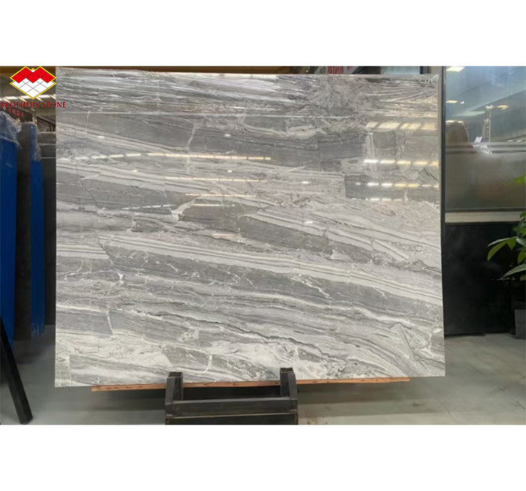 Polsterte Serbische Graumarmorwandplatten für High-End-Innenarchitektur
