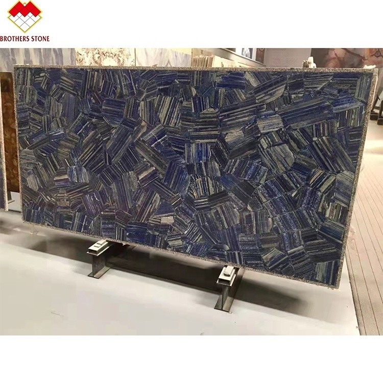 Moderne Fliesen Blaue Farbe Lemurier Blaue Granitplatte für Innenarchitektur