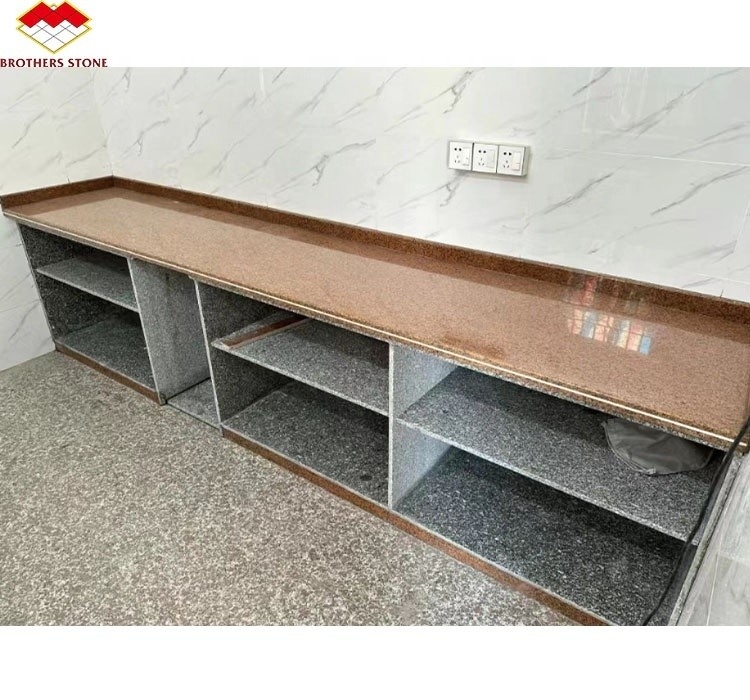 Chinesischer Granitstein nach Maß geschnitten im modernen Luxus-Stil für polierte Küchentischplatte