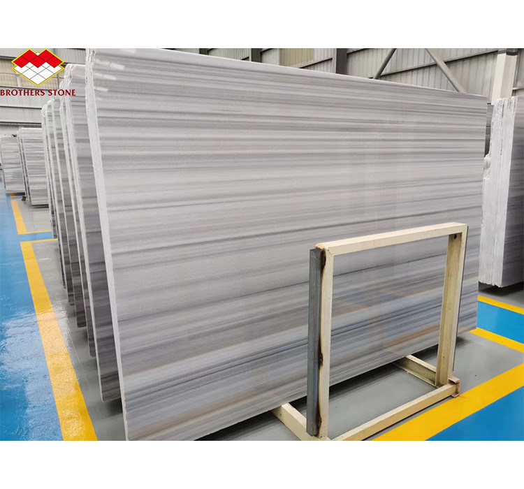 Star Grey Marmor-Typ Kalzit-Stein polierte Fliesen für Badezimmer Eitelkeit Becken und Waschbecken