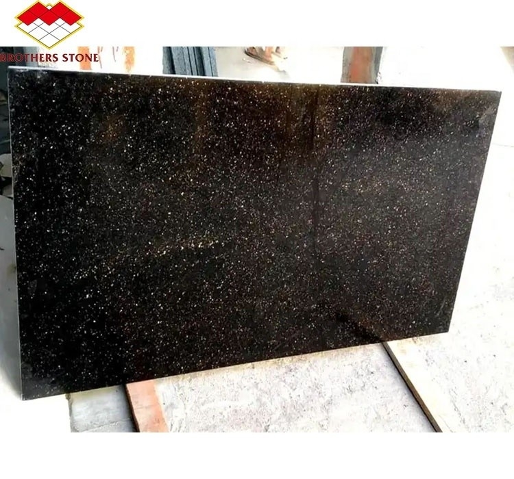 Hotelküche Arbeitsplatte und Treppe nach Maß geschnitten Indischer Schwarzer Stern Galaxie Granitplatten