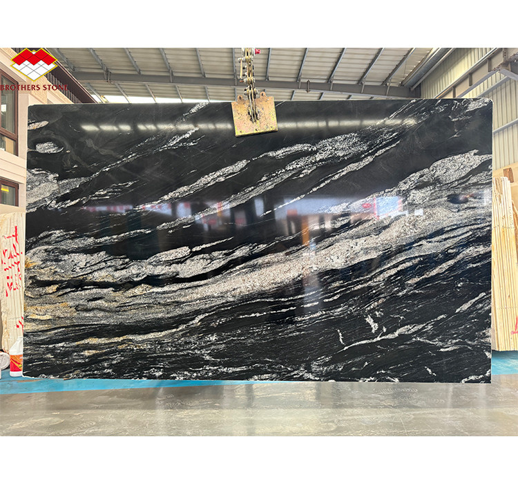 Modern Cosmic Black Granite Poleriert für Innenküchen-Schalter und Wandplatten
