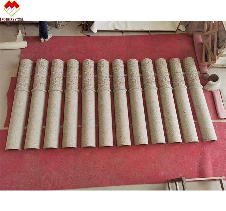 Natürliche Steinkolonne für die Außen-Höhle-Säulen-Design in der Hoteldekoration